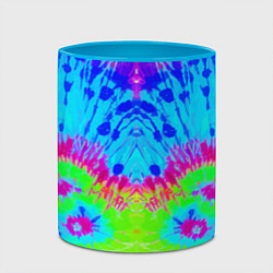 Кружка 3D Tie-Dye abstraction, цвет: 3D-белый + небесно-голубой — фото 2