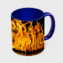 Кружка 3D Counter Strike go - flame, цвет: 3D-белый + синий