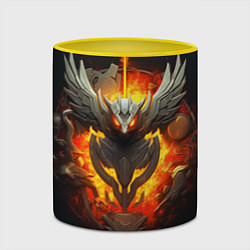 Кружка 3D Огненный символ орла, цвет: 3D-белый + желтый — фото 2