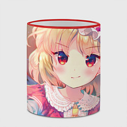 Кружка 3D Touhou Project Flandre Cute, цвет: 3D-красный кант — фото 2