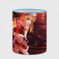 Кружка 3D Touhou Project Flandre cute happy, цвет: 3D-небесно-голубой кант — фото 2