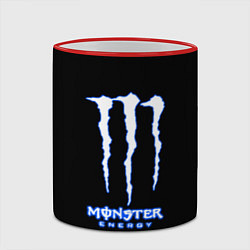 Кружка 3D Monster energy голубой, цвет: 3D-красный кант — фото 2