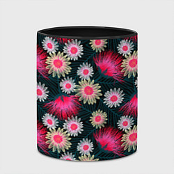 Кружка 3D Floral pattern, цвет: 3D-белый + черный — фото 2