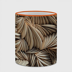 Кружка 3D Текстурные фоны, цвет: 3D-оранжевый кант — фото 2