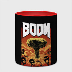 Кружка 3D Boom - Doom, цвет: 3D-белый + красный — фото 2