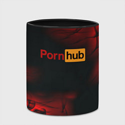 Кружка 3D Porn hub fire, цвет: 3D-белый + черный — фото 2