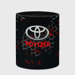 Кружка 3D Toyota краски броня, цвет: 3D-белый + черный — фото 2