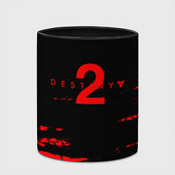 Кружка 3D Destiny 2 краски надписи, цвет: 3D-белый + черный — фото 2