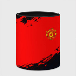 Кружка 3D Manchester United colors sport, цвет: 3D-белый + черный — фото 2