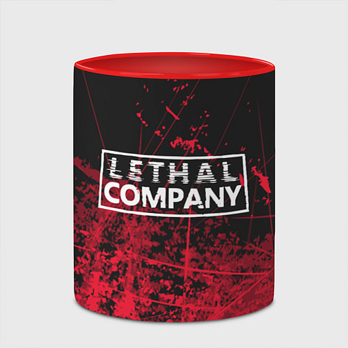 Кружка цветная Lethal Company: Red Trail / 3D-Белый + красный – фото 2