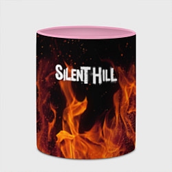 Кружка 3D Silent hill огонь, цвет: 3D-белый + розовый — фото 2
