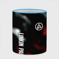 Кружка 3D Linkin park flame, цвет: 3D-небесно-голубой кант — фото 2