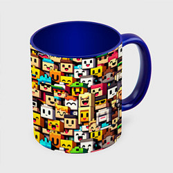 Кружка 3D Roblox - game, цвет: 3D-белый + синий