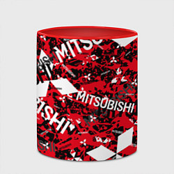 Кружка 3D Mitsubishi - chaos style, цвет: 3D-белый + красный — фото 2