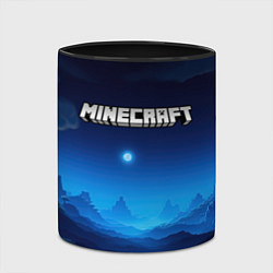 Кружка 3D Minecraft logo night, цвет: 3D-белый + черный — фото 2