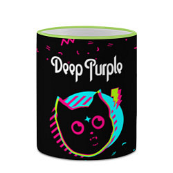 Кружка 3D Deep Purple - rock star cat, цвет: 3D-светло-зеленый кант — фото 2