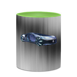 Кружка 3D Mercedes-benz AVTR, цвет: 3D-белый + светло-зеленый — фото 2