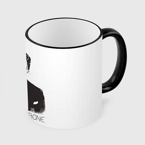 Кружка цветная My name is Bone / 3D-Черный кант – фото 1