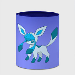 Кружка 3D Glaceon Pokemon, цвет: 3D-белый + синий — фото 2