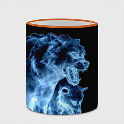 Кружка 3D Волки призраки, цвет: 3D-оранжевый кант — фото 2