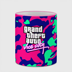 Кружка 3D GTA vice city камуфляж, цвет: 3D-розовый кант — фото 2