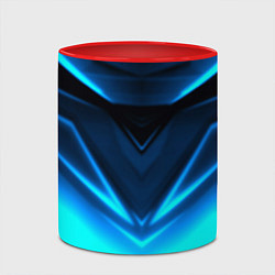Кружка 3D Geometry stripes неон, цвет: 3D-белый + красный — фото 2