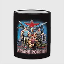 Кружка 3D Бойцы армии России, цвет: 3D-черный кант — фото 2