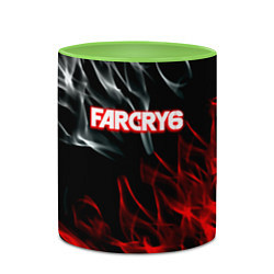 Кружка 3D Farcry flame, цвет: 3D-белый + светло-зеленый — фото 2