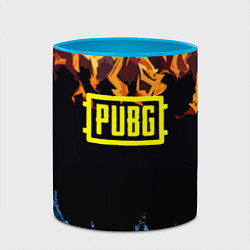 Кружка 3D PUBG online битва огня и льда, цвет: 3D-белый + небесно-голубой — фото 2