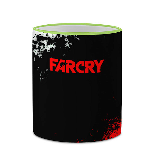 Кружка цветная Farcry текстура краски / 3D-Светло-зеленый кант – фото 2