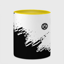 Кружка 3D Borussia sport краски, цвет: 3D-белый + желтый — фото 2