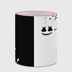 Кружка 3D Marshmello краски музыка, цвет: 3D-розовый кант — фото 2