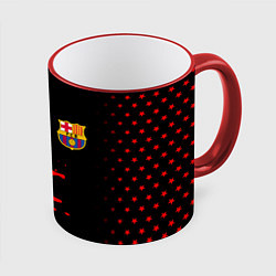 Кружка 3D Barcelona краски спорт, цвет: 3D-красный кант