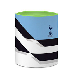 Кружка 3D Tottenham sport geometry, цвет: 3D-белый + светло-зеленый — фото 2