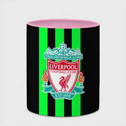 Кружка 3D Liverpool line green, цвет: 3D-белый + розовый — фото 2