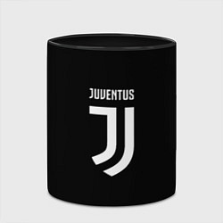 Кружка 3D Juventus sport fc белое лого, цвет: 3D-белый + черный — фото 2