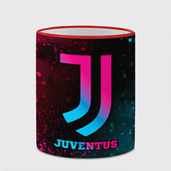 Кружка 3D Juventus - neon gradient, цвет: 3D-красный кант — фото 2