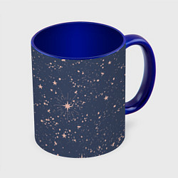 Кружка 3D Космическое поле звёзд, цвет: 3D-белый + синий