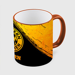 Кружка 3D Bayern - gold gradient, цвет: 3D-оранжевый кант