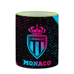 Кружка 3D Monaco - neon gradient, цвет: 3D-светло-зеленый кант — фото 2