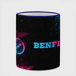 Кружка 3D Benfica - neon gradient по-горизонтали, цвет: 3D-синий кант — фото 2