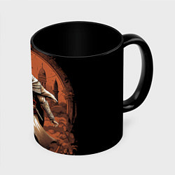 Кружка 3D Assassins creed город в песках, цвет: 3D-белый + черный