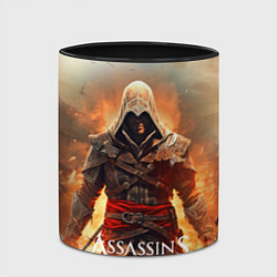 Кружка 3D Assassins creed старый город, цвет: 3D-белый + черный — фото 2