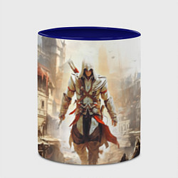 Кружка 3D Assassins creed старый город, цвет: 3D-белый + синий — фото 2