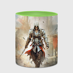 Кружка 3D Assassins creed poster game, цвет: 3D-белый + светло-зеленый — фото 2