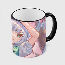 Кружка 3D Touhou Project Youmu Konpaku мило, цвет: 3D-черный кант