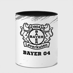 Кружка 3D Bayer 04 sport на светлом фоне, цвет: 3D-белый + черный — фото 2