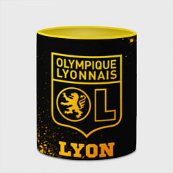 Кружка 3D Lyon - gold gradient, цвет: 3D-белый + желтый — фото 2