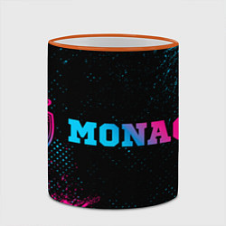 Кружка 3D Monaco - neon gradient по-горизонтали, цвет: 3D-оранжевый кант — фото 2