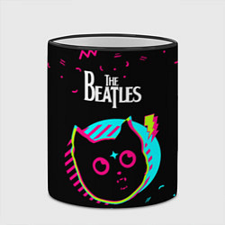 Кружка 3D The Beatles - rock star cat, цвет: 3D-черный кант — фото 2